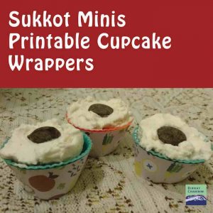 Sukkot Mini Cupcake Wrappers