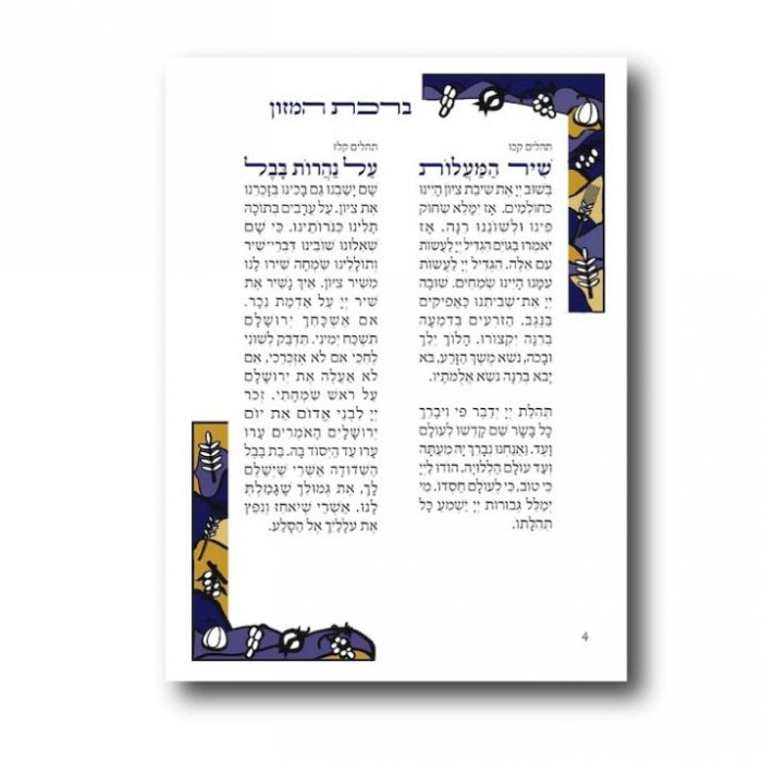 Bnei Akiva Birkon- Black ink printed cover - Click Image to Close