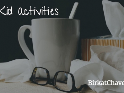 Cup, tissues and glasses as a backdrop for words sick kid activities things to do with your kids when they are home sick