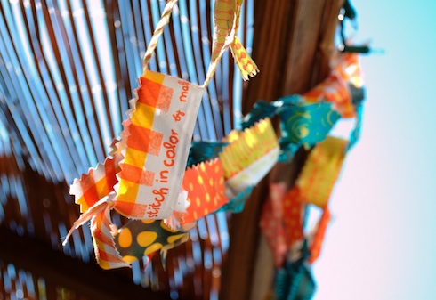 A stitch in Color Sukkah Chain Copyright Malka Dubrawsky