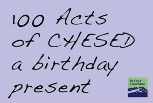 100 Acts of Kindness in honor of Anna Yuters 100th birthday