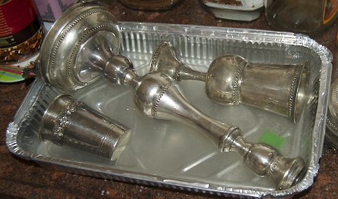 Shabbat silver polishing experiment via birkat chaverim