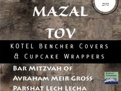 Bencher covers and cupcake wrappers with kotel design