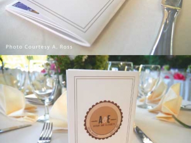 The Bnei Akiva Birkon looking lovely at a celebration. Cover custom designed by A. Ross. Photos Courtesy A. Ross.