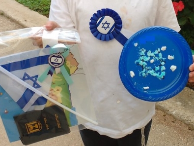 Marshmallow flag and other stuff for Yom Haatzmaut via Birkat Chaverim