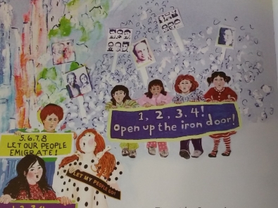 One Two Three Four Open Up the Iron Door, Illustration by Caryl Herzfeld from An Extra Seat